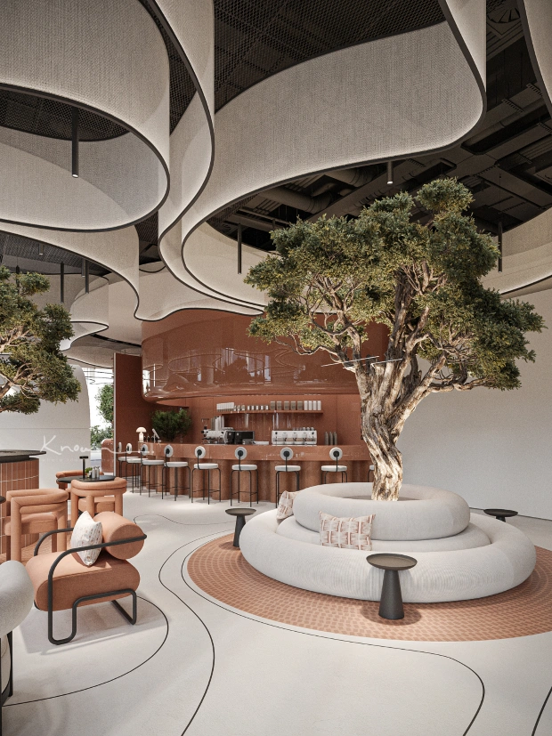 Modern luxury interior design by Known Design in Dubai featuring bespoke lighting, premium finishes, and contemporary furniture.