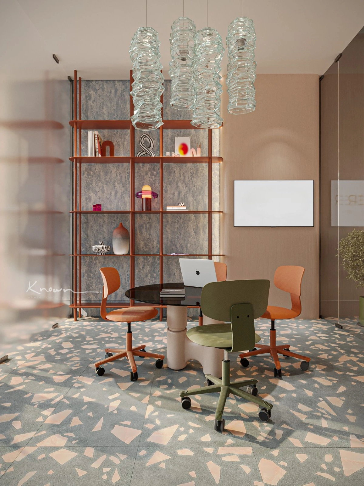 A sophisticated workspace crafted by a leading design firm