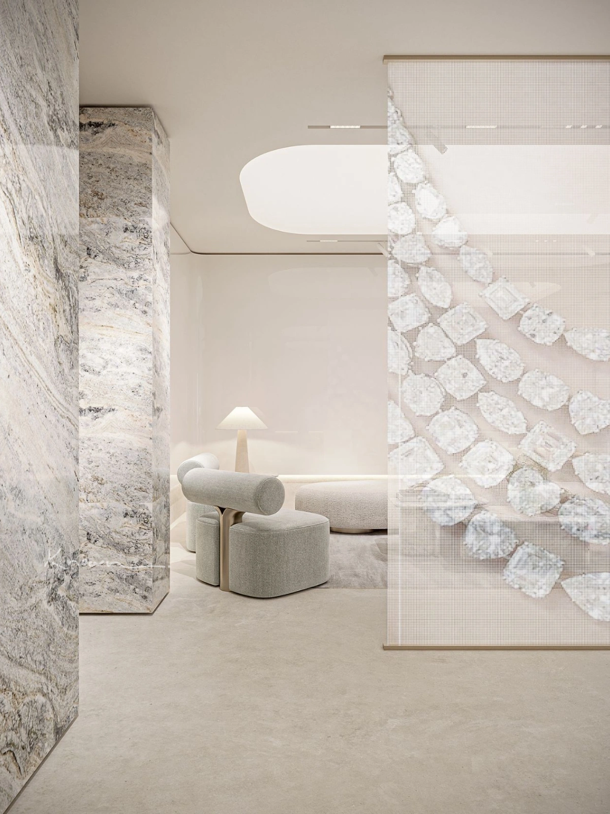 A refined living space showcasing expert interior design elements