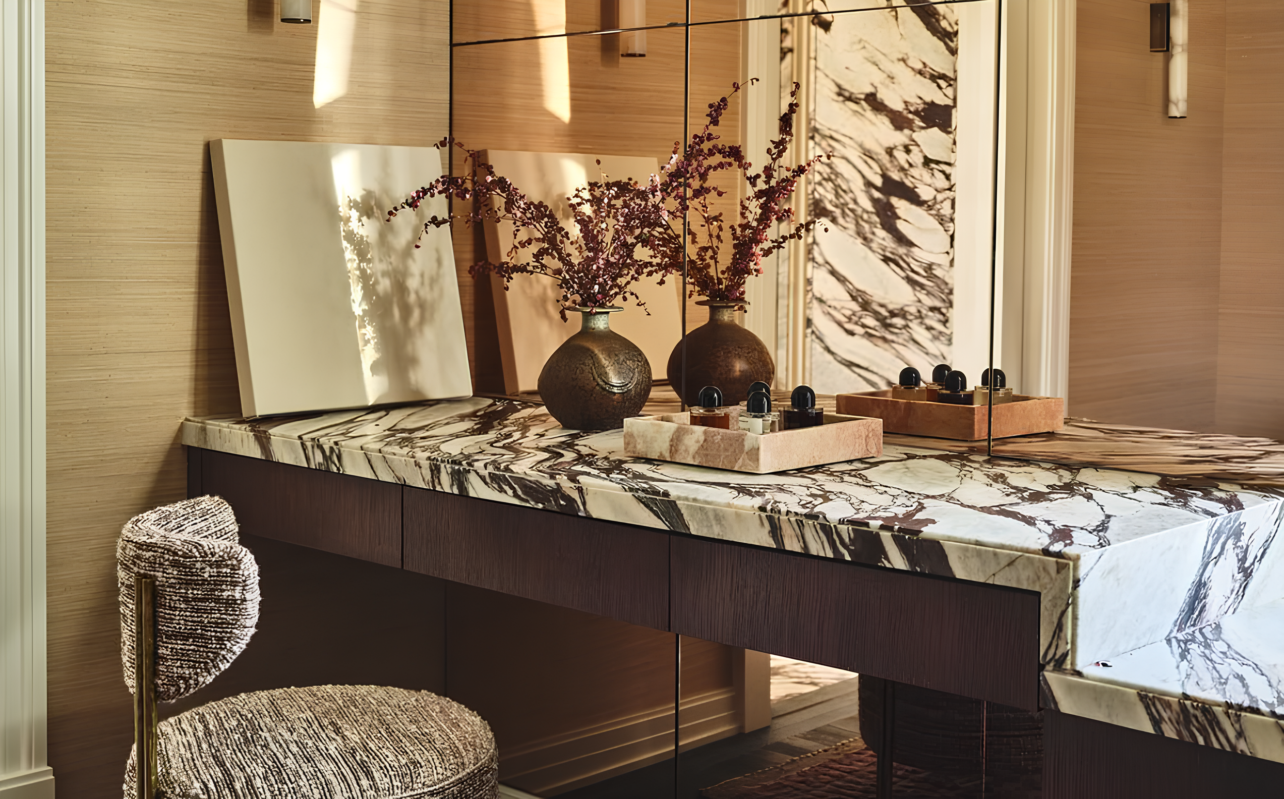 autumn interiors with warm textures and rich materials