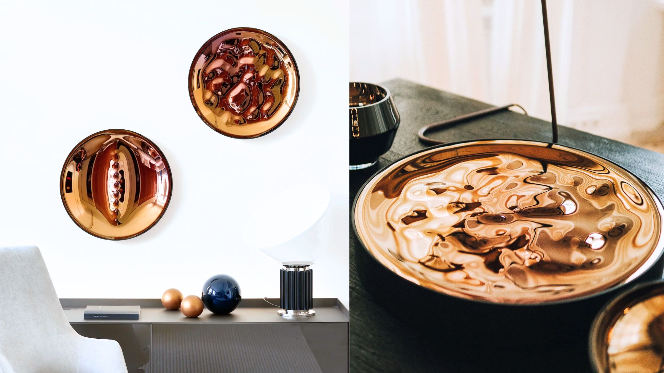 Fused glass wall art by Artis Nimanis with titanium finish