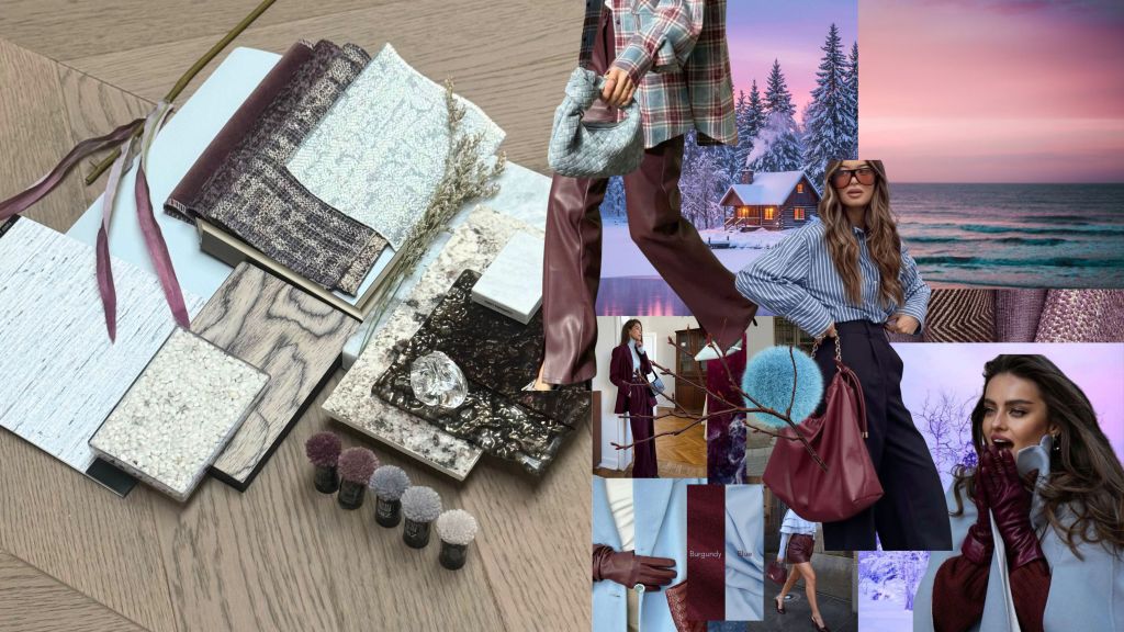 Winter interior mood board inspired by design in Dubai